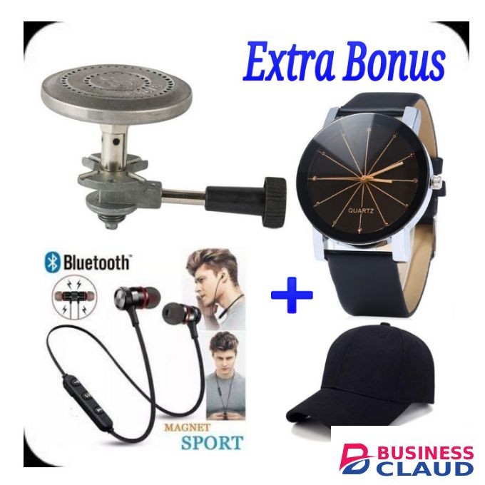 Strong Non Leak Meko Gas Burner+Watch +Earphones + Cap
