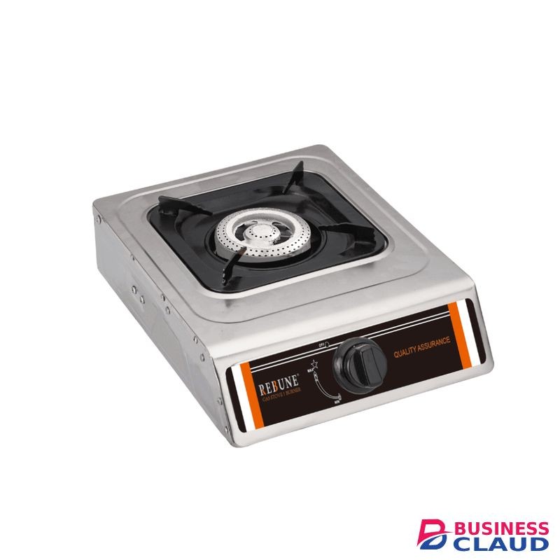 Rebune RE-4-042 Gas Stove 1 Burner - Silver (1YR WRTY)