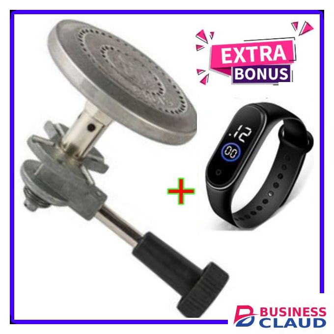 Durable Strong Non Leak Meko Gas Burner+ Free Watch