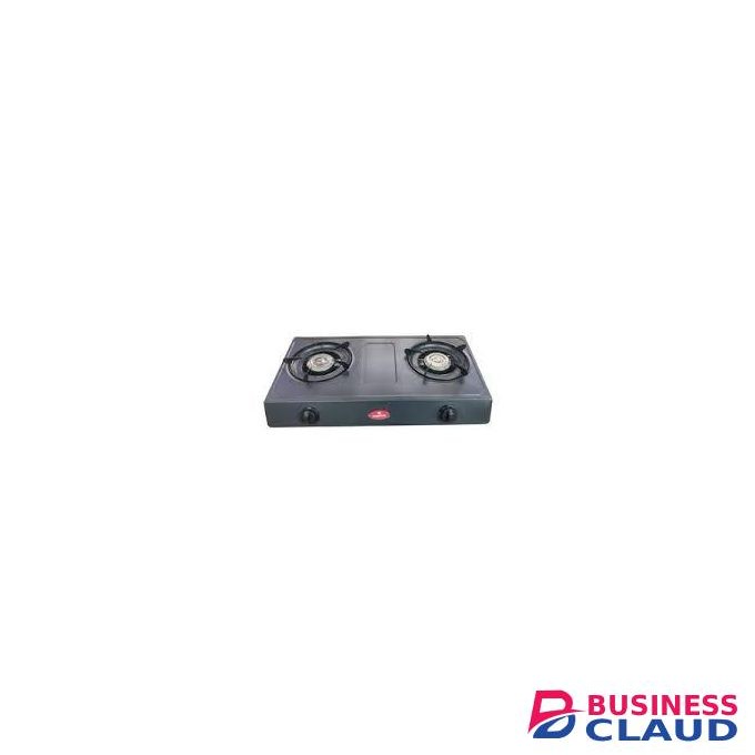 Rashnik Steel Double Burner Gas Cooker Auto Ignition