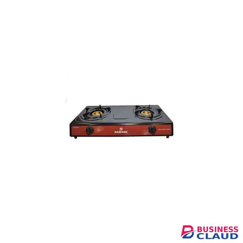 Rashnik Stainless Steel 2 Burner Gas Cooker.