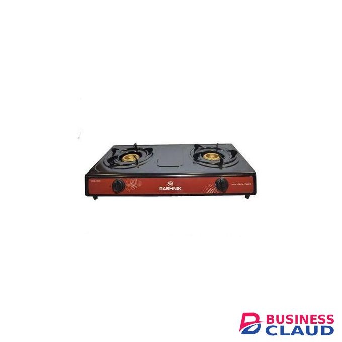 Rashnik Stainless Steel 2 Burner Gas Cooker.