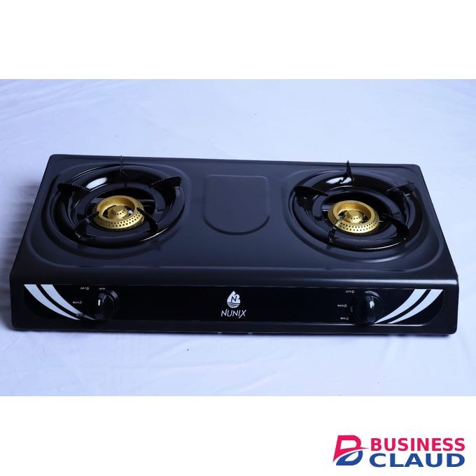 Nunix Double Burner Stainless Steel Gas Cooker