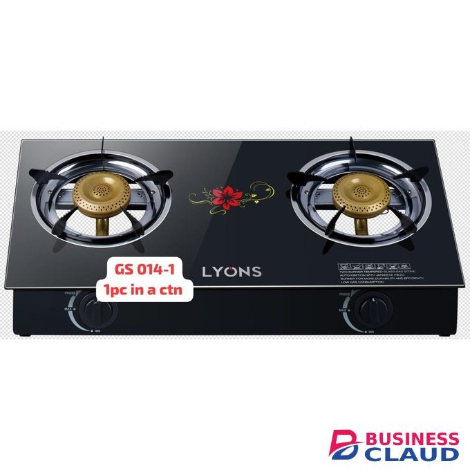 AILYONS Glass Table Top Gas Cooker – 2 Burner