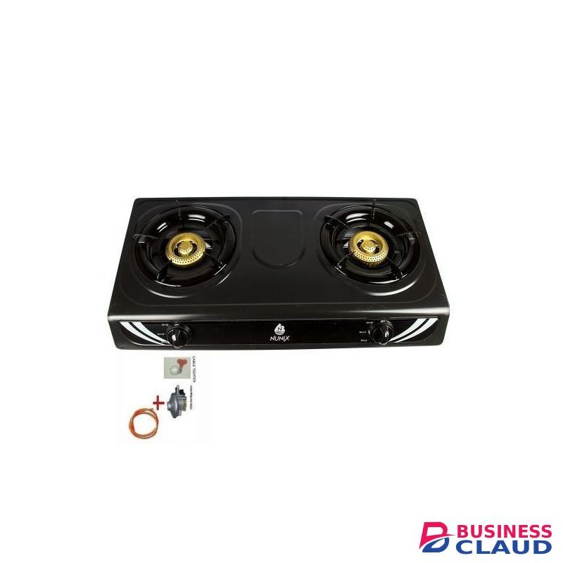 Nunix Table Top Gas Cooker SS001+Cable /6kg Regulator /tightener