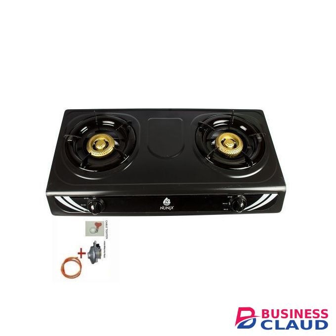 Nunix Table Top Gas Cooker SS001+Cable /6kg Regulator /tightener