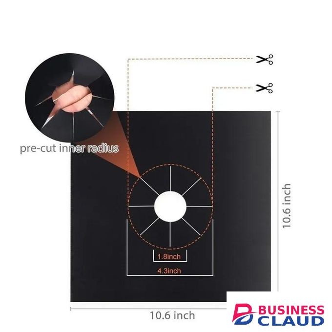 Non-Stick Gas Cooker Protectors Cover Liner Mat Pad-4 Pieces