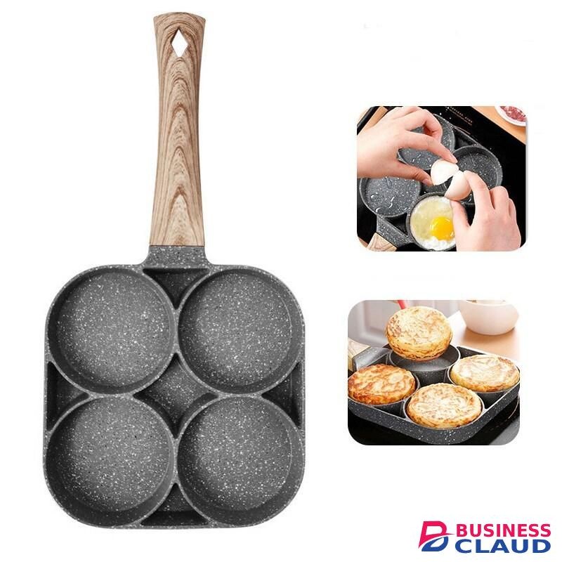 4 Units Fry Egg Pan Pancake Steak Pan For Gas Cooker