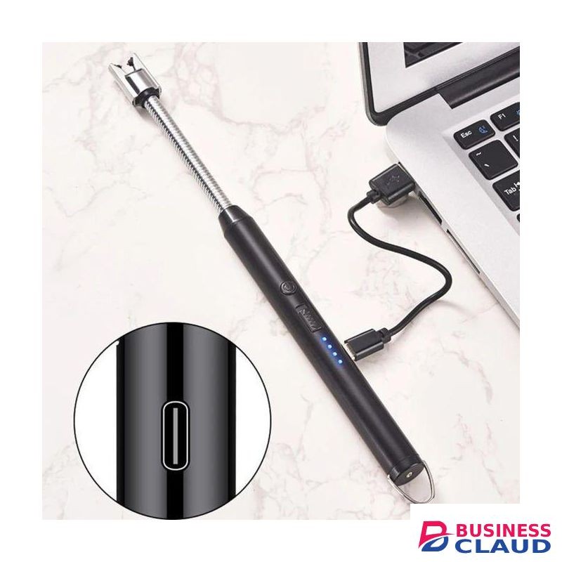 Windproof Electric USB gas Lighter Rechargeable for Gas Stove Candles and BBQ Grills Safe Durable and Convenient for Home and Outdoor Use