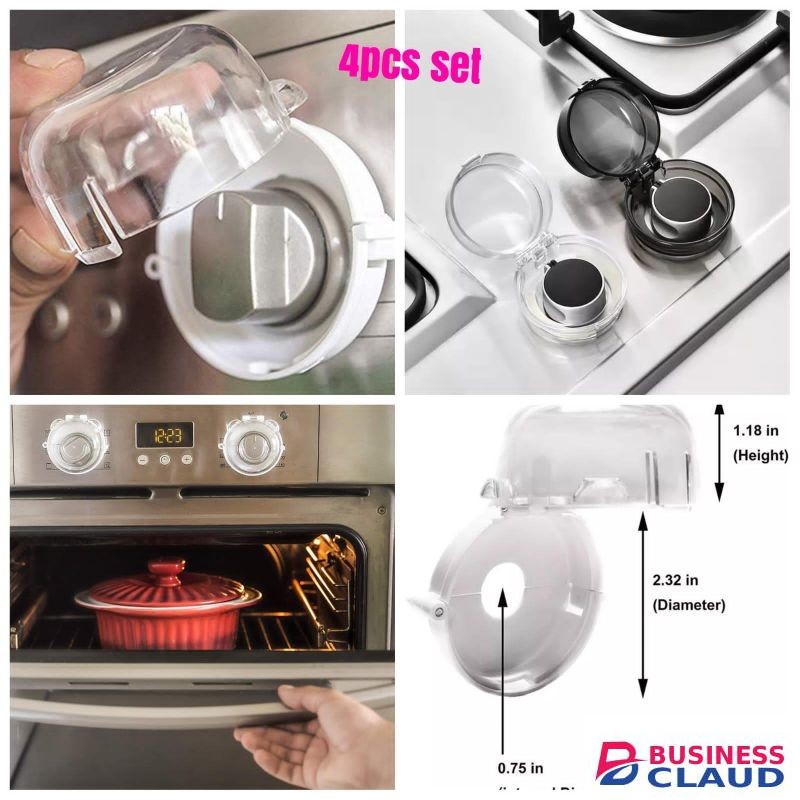4pcs Gas Knob Cover