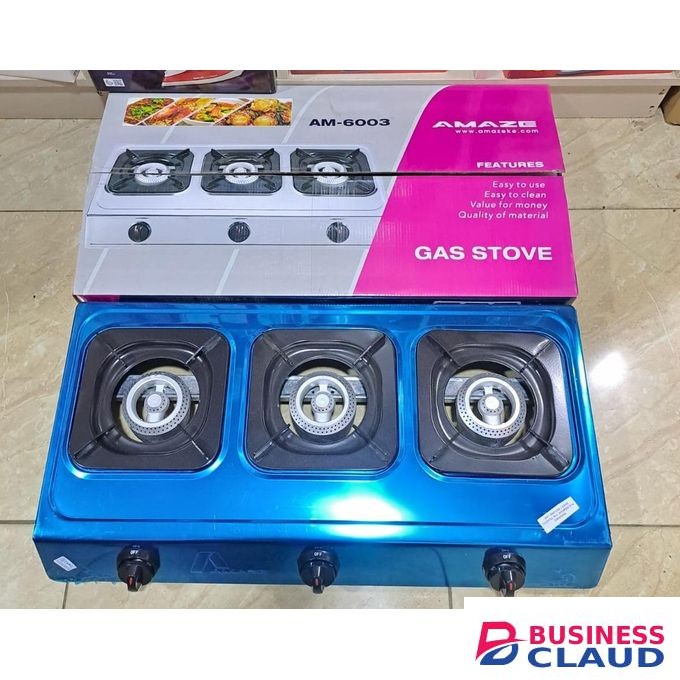 Amaze 3 Burner Stainless Steel Table Top Gas Stove