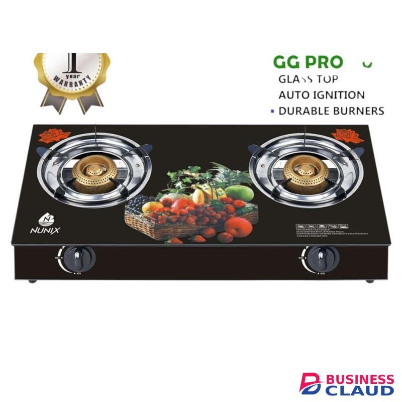Nunix 2 Burner Glass Table Cooker