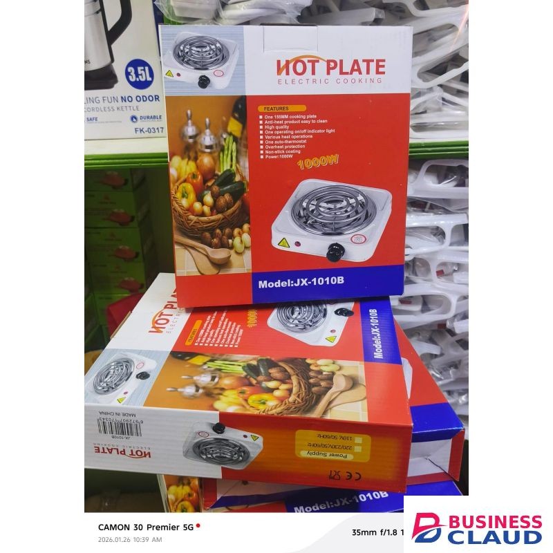 White Electric Cooker / Single Spiral Coil Hotplate