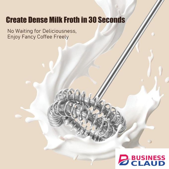 3-Speed Wireless Charging Milk Frother, Coffee Mixer & Egg Beater