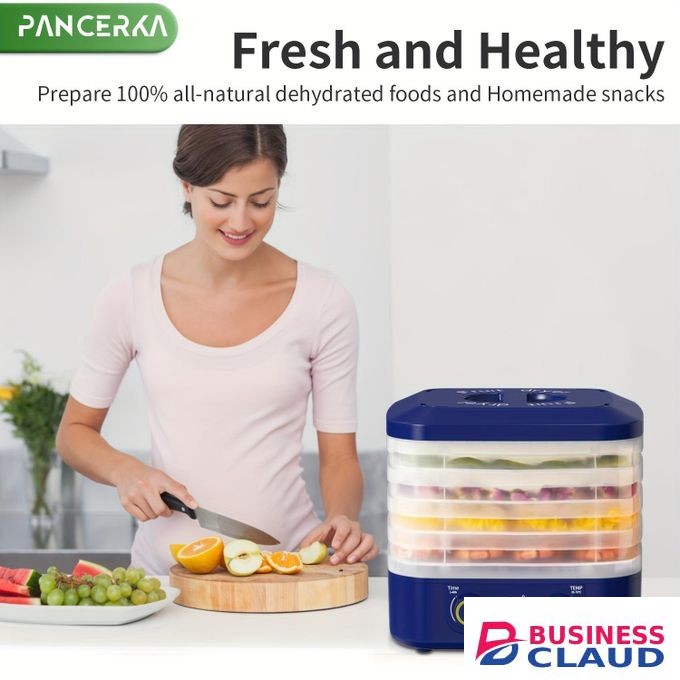 5 Tier Food And Dried Meat 360° Hot Air Food Dehydrators