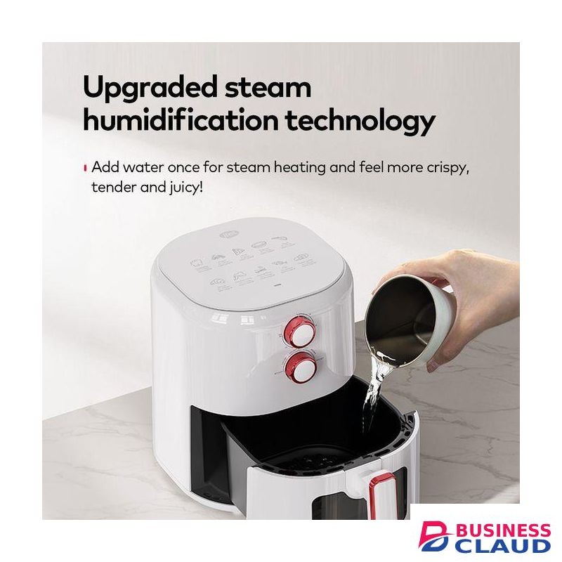 Itel 5L Multi-functional Digital Air Fryer, 1500W, Upgraded Steam Humidification Technology - Blue
