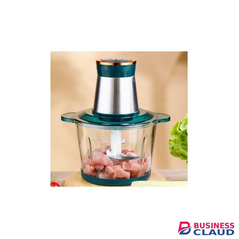 Stainless Steel Meat Grinder, 2L, 1 Set Of Blades, White