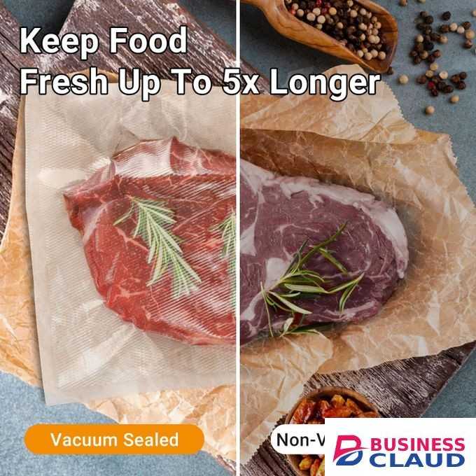 Inkbird Vacuum Sealer Bags Pre-Cut Food Storage Bag Textured Vac Seal Bags