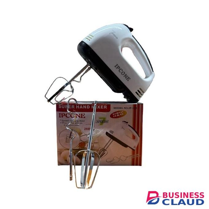 IPCONE Hand Mixer Automatic 7 Speed High Power Electric 260W - White
