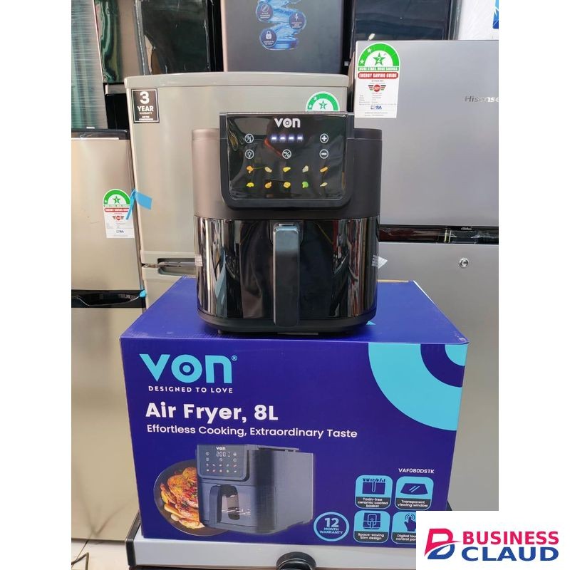 VON 8L Slim Digital Air Fryer