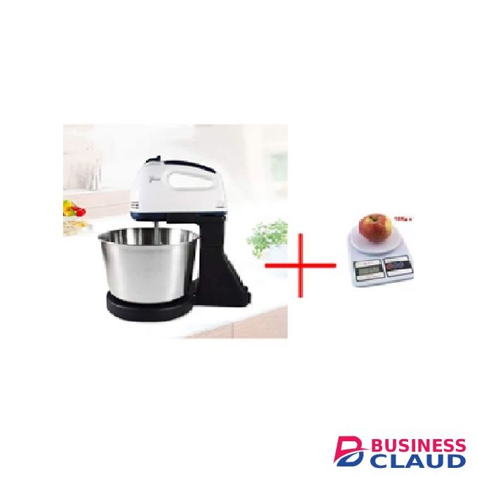 Hand Mixer With Bowl + Free Weigh Scale