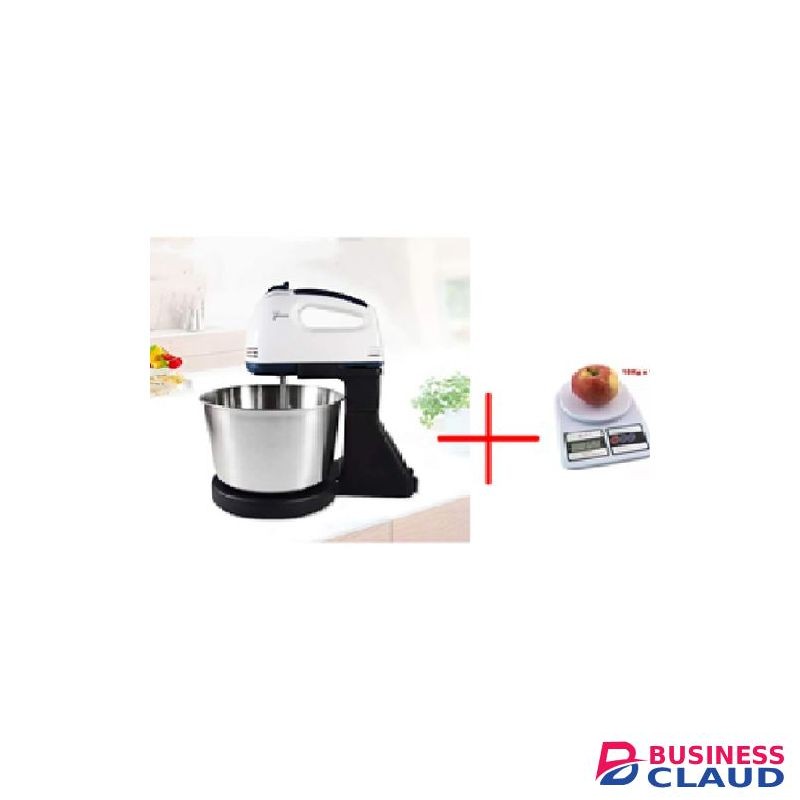 Hand Mixer With Bowl + Free Weigh Scale