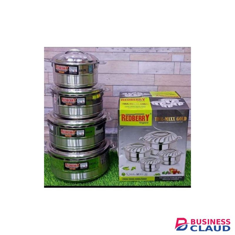 Redberry igh Quality 4PCS Set Stainless Steel Durable Hotpots