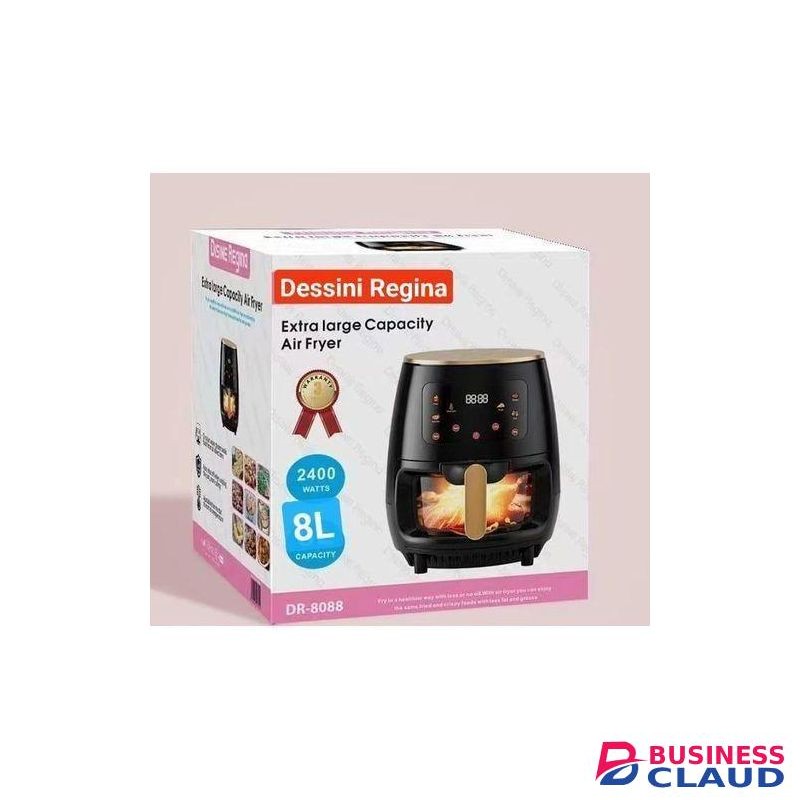 Dessini 8L Large Digital Electric Air Fryer – 2400W Multifunctional, Oil-Free Cooking