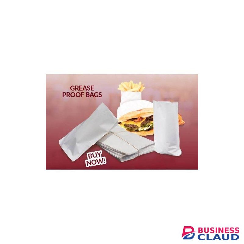 100 Pcs Food Packaging Grease Proof Paper Bag Pouches