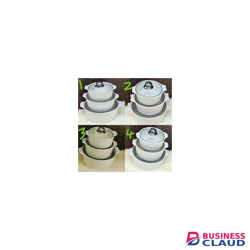 High Quality 3in1 Ceramic Soup Pots – Durable, Non-Toxic, Heat-Resistant Cookware for Healthy Cooking, 3L/2L/1L Capacity – Ideal for Kitchen, Restaurant, and Gifting
