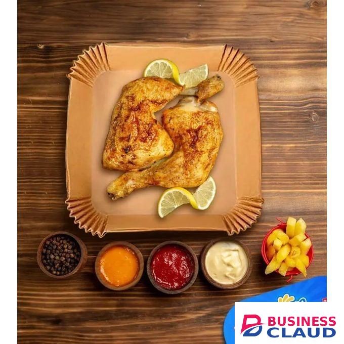 50pcs Disposable Air Frier Liners, Measurements: 15.5*15.5*4.5cm Grease Proof.