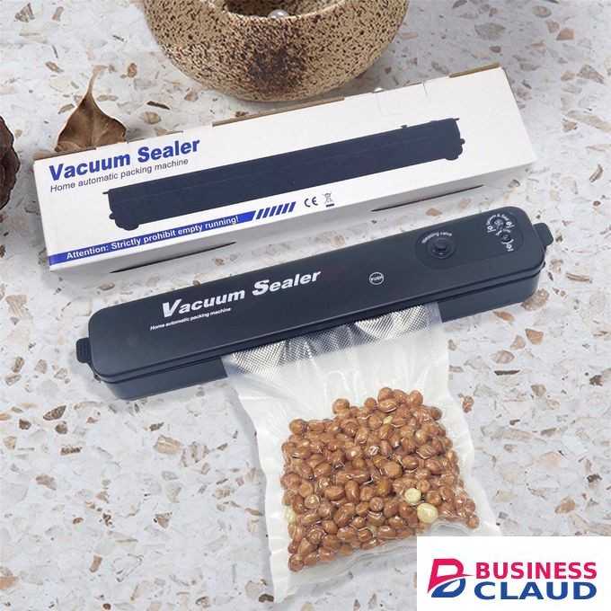 Vacuum Thermal Sealer Machine for Food Preservation with 10 Free Vacuum Bags – Automatic Air Sealing System for Dry & Moist Foods – Compact Design, Easy Operation, Kitchen Must-Have