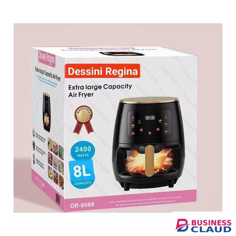 Dessini Regina Glass Oven Air fryer 8 Litres