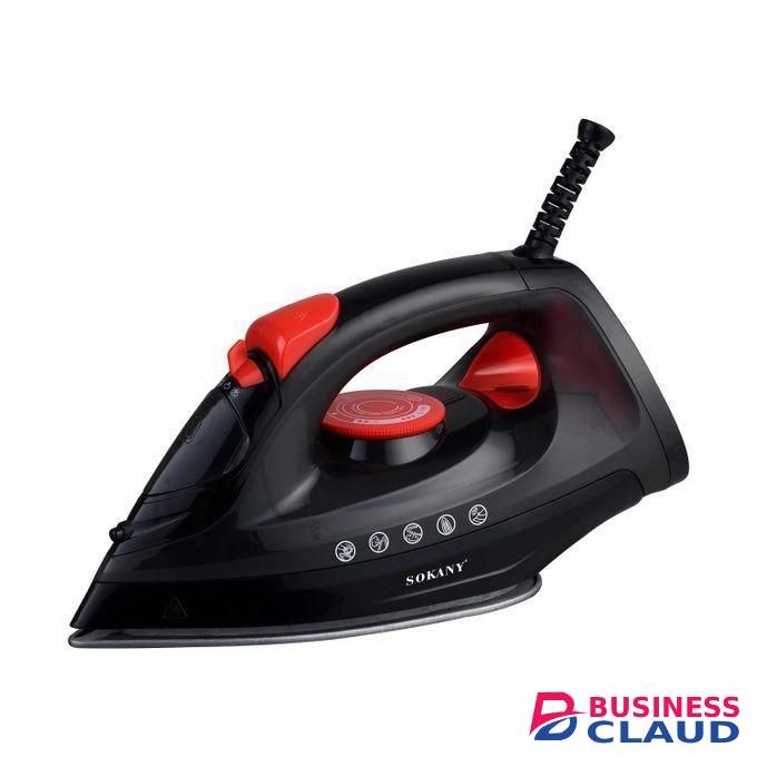 Sokany Easy Steam Compact Iron For Clothes, Automatic Shutoff, Nonstick Ceramic Plate, Light Weight, 1500 Watts
