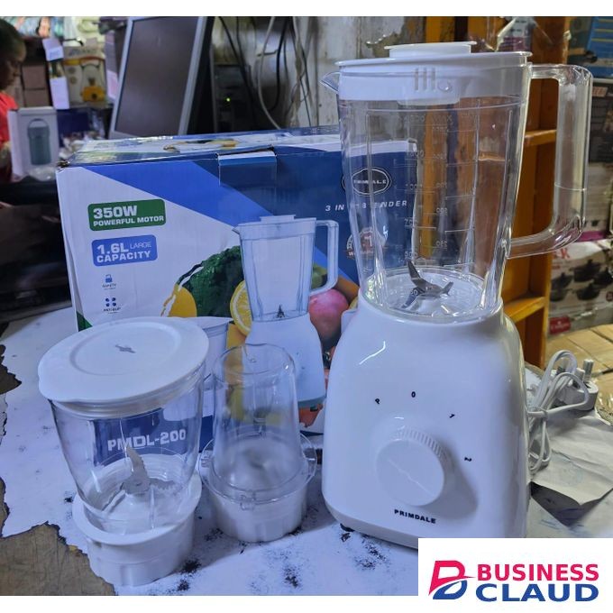 3-in-1 PML Blender Multipurpose Food Processor Smoothie Maker with Powerful Motor for Smooth Blending, Chopping, and Grinding, Easy to Clean, Compact Design Ideal for Home and Kitchen Use