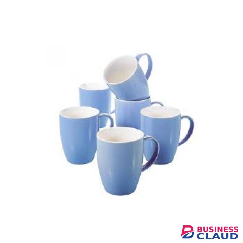 Classic Ceramic Mugs For Tea/Coffee Set(6) (Vikombe)