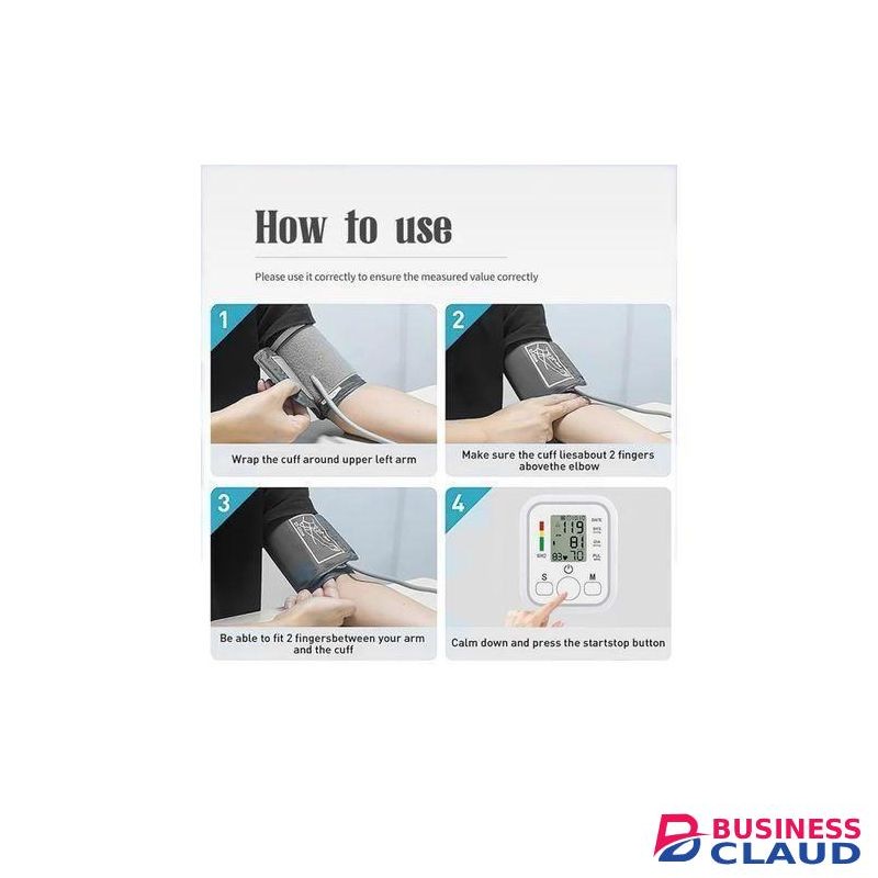 Blood Pressure Monitor Upper Arm Automatic Talking Blood Pressure Cuff, Rechargeable Blood Pressure Monitors for Home Use, Digital Led Display Adjustable