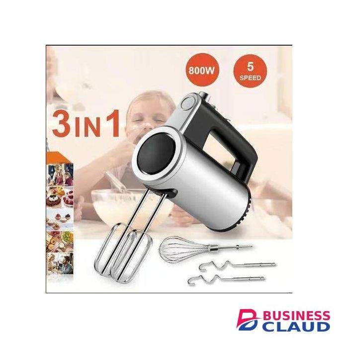 Sokany 3 IN 1 Powerful 800W Hand Mixer, 5-Speed Electric Hand Held Mixer for Baking, Lightweight Stainless Steel Hand Beaters *2 ,Dough Hooks*2 and whisk with Eject Button, Kitchen Mixer for Cream, Cookies,