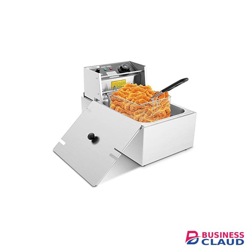 Nunix Electric Deep Fryer + CHIPS CUTTER & Socket+ CHIPS SCOOPER
