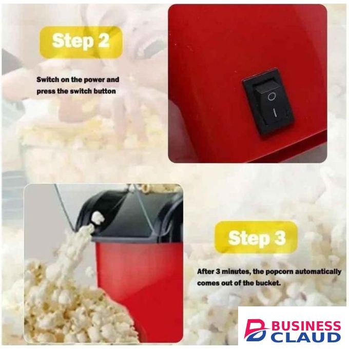 Automatic Popcorn Maker, Oil Free Popcorn Machine For Kitchen, Office Gadgets