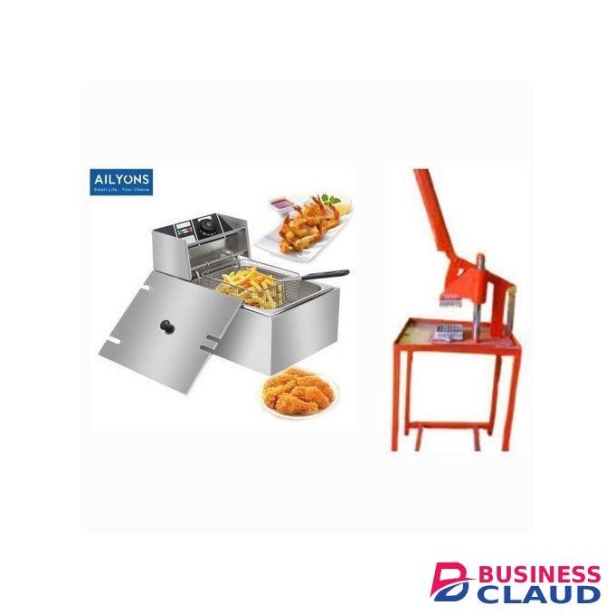 AILYONS 6L Electric Single Deep Frier with Free Chips Cutter