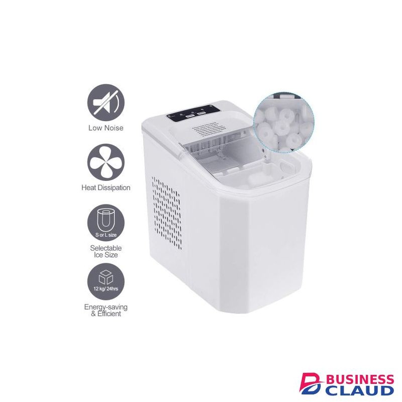 Portable Counter-top Ice Cube Maker Compact Tabletop Touch Control