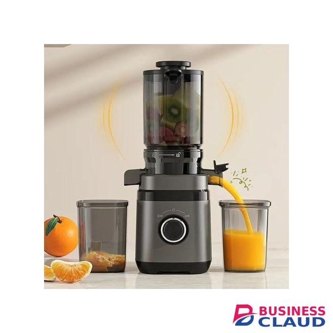 Hoffmans Heavy duty 300W Cold Press Juicer with 110mm Extra Wide Feed Chute - Slow Masticating Juicer Machine for Whole Fruits & Vegetables - High Juice Yield, Self Feeding, Easy to Clean & Assemble with Reverse Function Quiet Motor Fresh Healthy Juice Ex