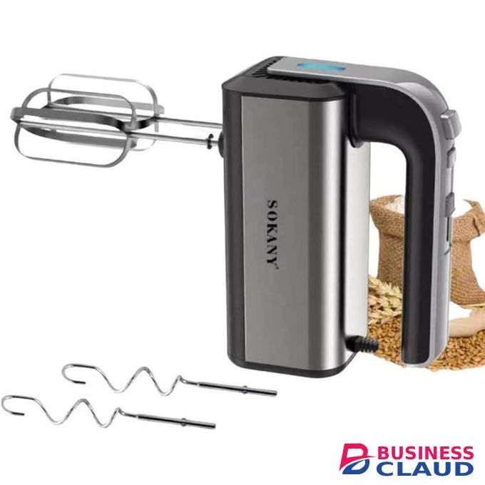Sokany Hand Mixer Electric 800W – 5-Speed Stand Mixer with Turbo, Stainless Steel Beaters & Dough Hooks, Eject Button, Compact Design – Egg Beater for Baking, Cake, Whipping Cream & Dough