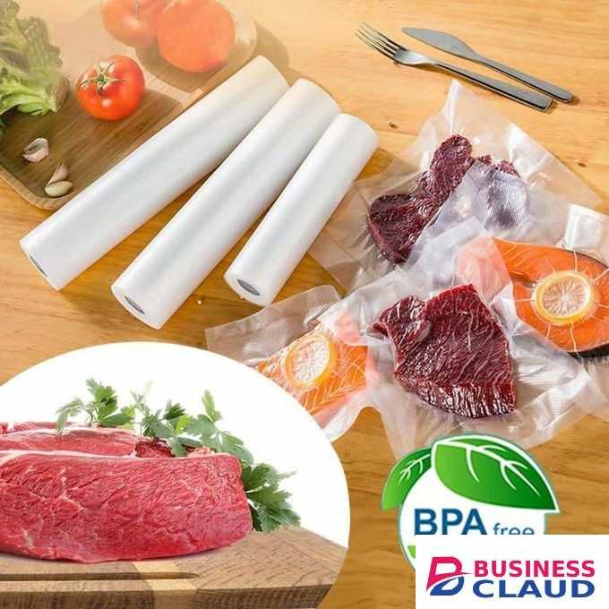Vacuum Sealer Rolls 28x5 BPA Free Food Storage Bags for Freezer, Reusable Airtight Heat Seal Bags Compatible with All Food Saver Machines, Keep Food Fresh Longer