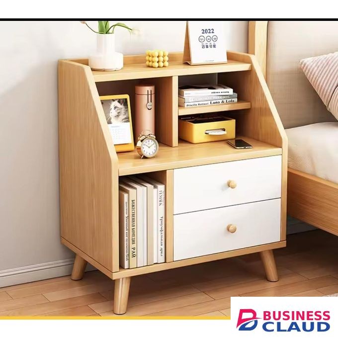 Nordic Bedside stand -Storage Nordic Nightstand Table Aesthetic Minimal Space Saving Drawers Bedsides Table Small Cute Szafka Nocna Home Furniture