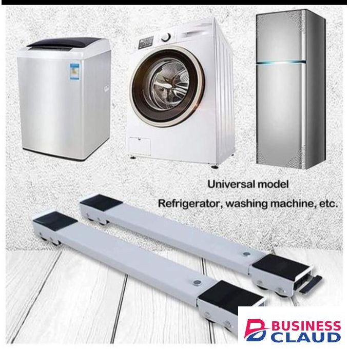 2pc Extendable Detached Trolley Mover Stand Washing Machine Base Easily Move Washing Machines, Dryers, Refrigerators, Furniture