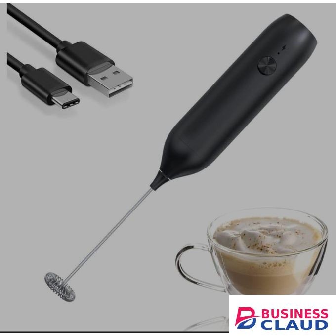 Electric Milk Frother for Cappuccinos, Lattes, Macchiatos, and Hot Chocolate, Battery-Operated Stainless Steel Handheld Milk Foam Maker, Compact and Easy-to-Use for Home and Travel