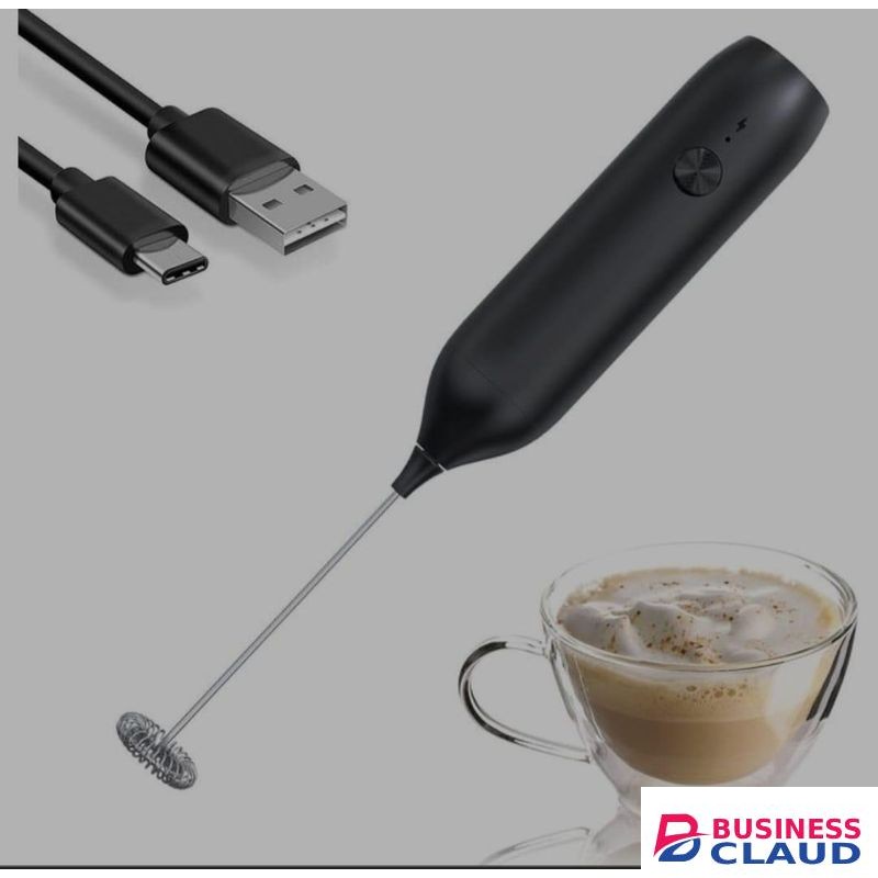 Electric Milk Frother for Cappuccinos, Lattes, Macchiatos, and Hot Chocolate, Battery-Operated Stainless Steel Handheld Milk Foam Maker, Compact and Easy-to-Use for Home and Travel