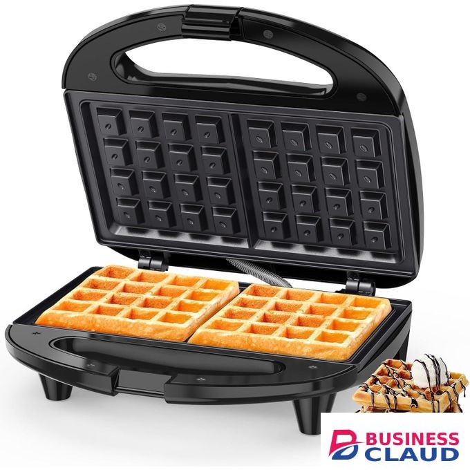 Sokany Electric Nonstick Belgian Waffle Iron Snack Maker Machine, Breakfast, Sandwiches, Compact & Portable, 2 Slice